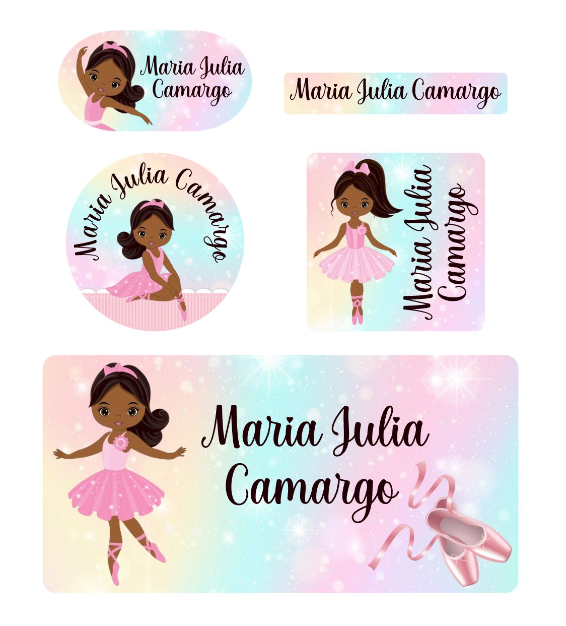 Kit Etiqueta Tema Bailarina