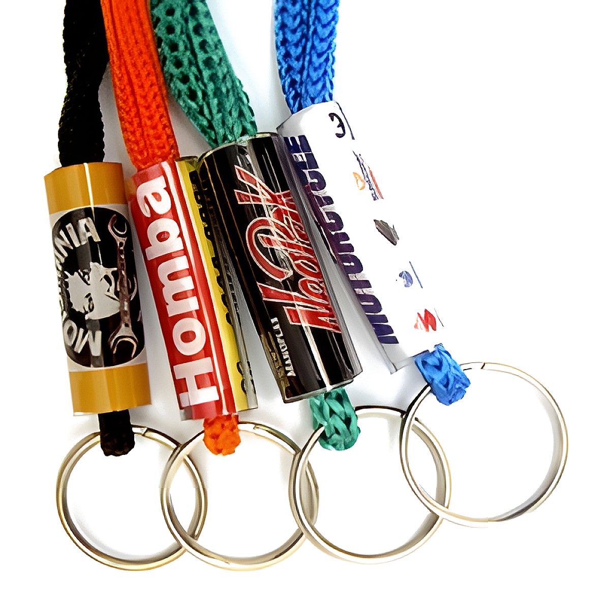 Chaveiro de Moto com Cordão e a sua logo – pacote com 50
