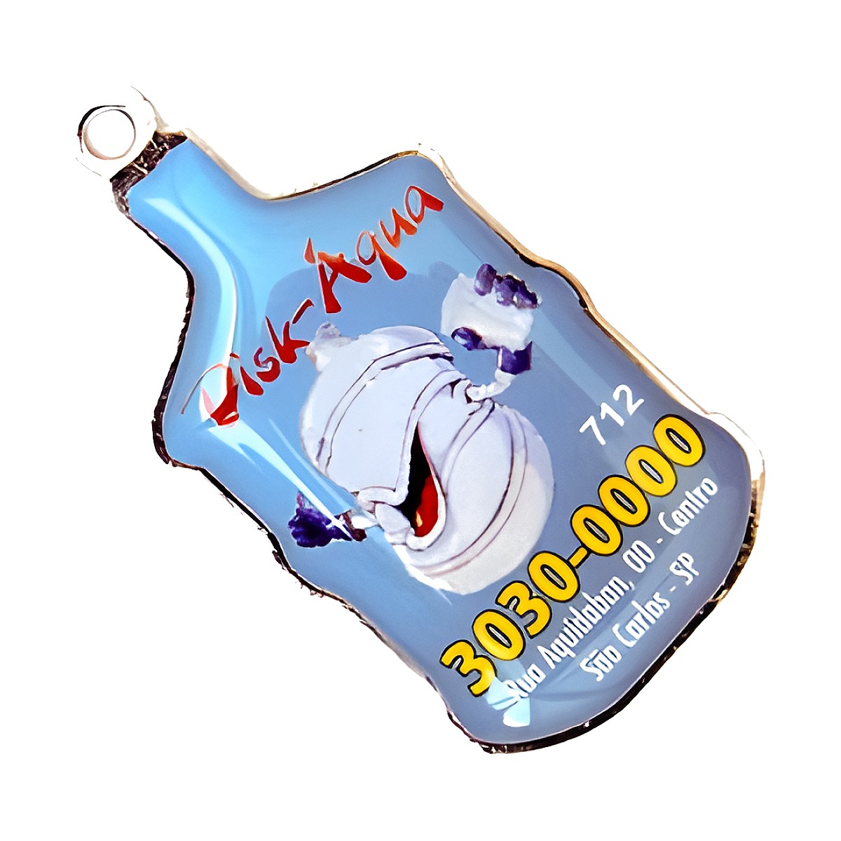 Chaveiro Chapinha Água com a sua logo