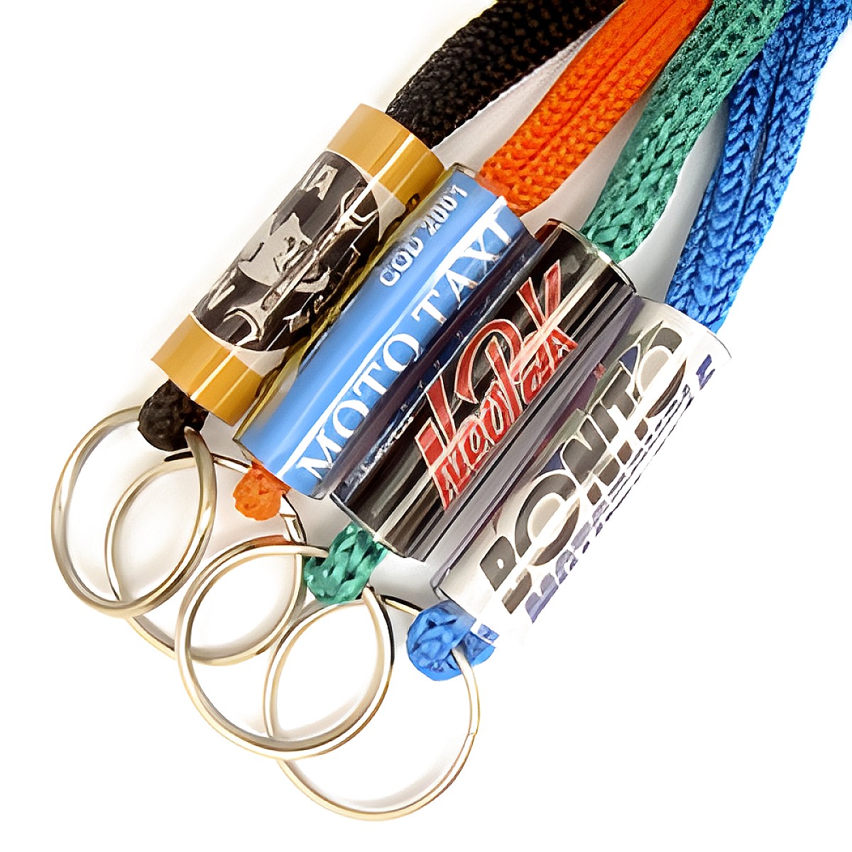 Chaveiro de Moto com Cordão e a sua logo – pacote com 1000
