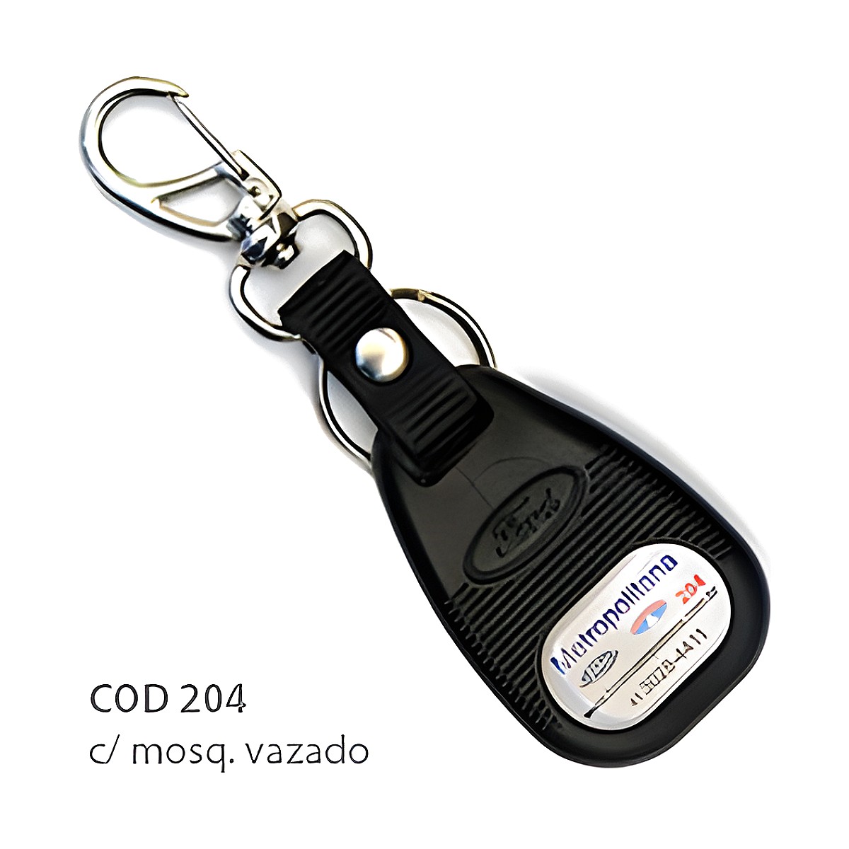 Chaveiro Emborrachado Ford com a sua logo
