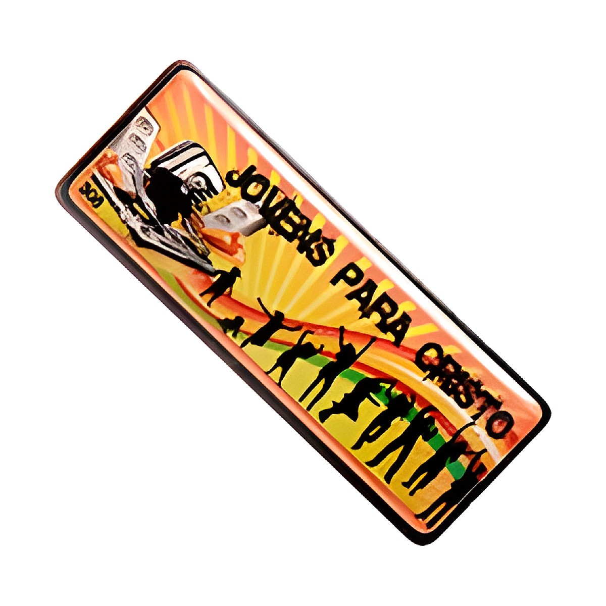 Botton Retangular 4 x 1,5 cm personalizado