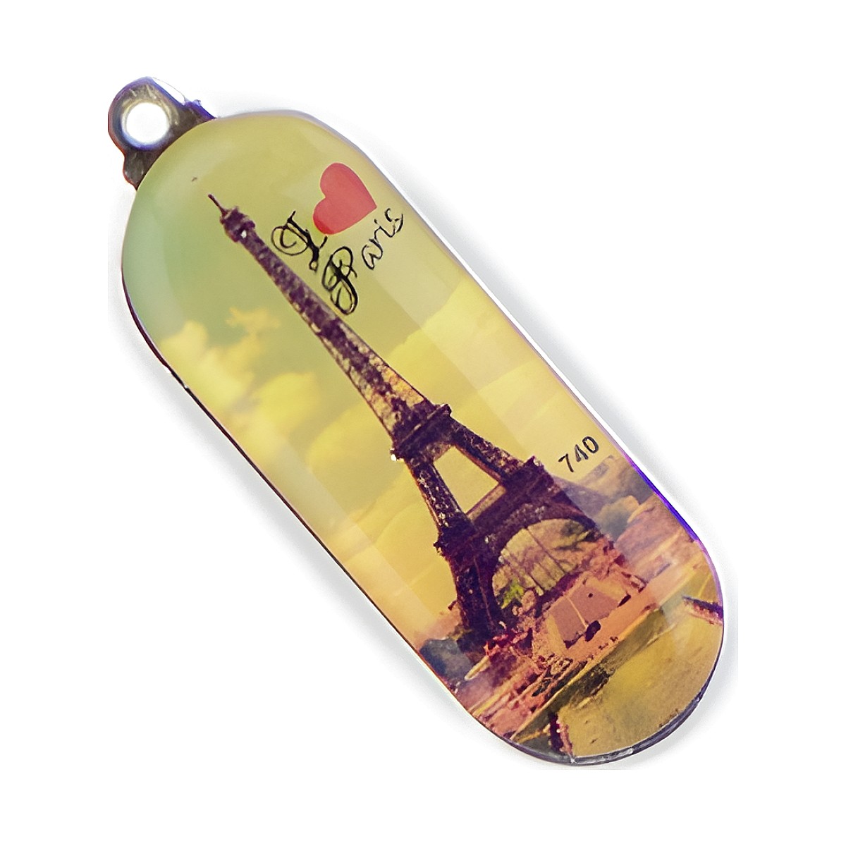 Chaveiro Chapinha Oval Vertical com a sua logo – Cód. 740