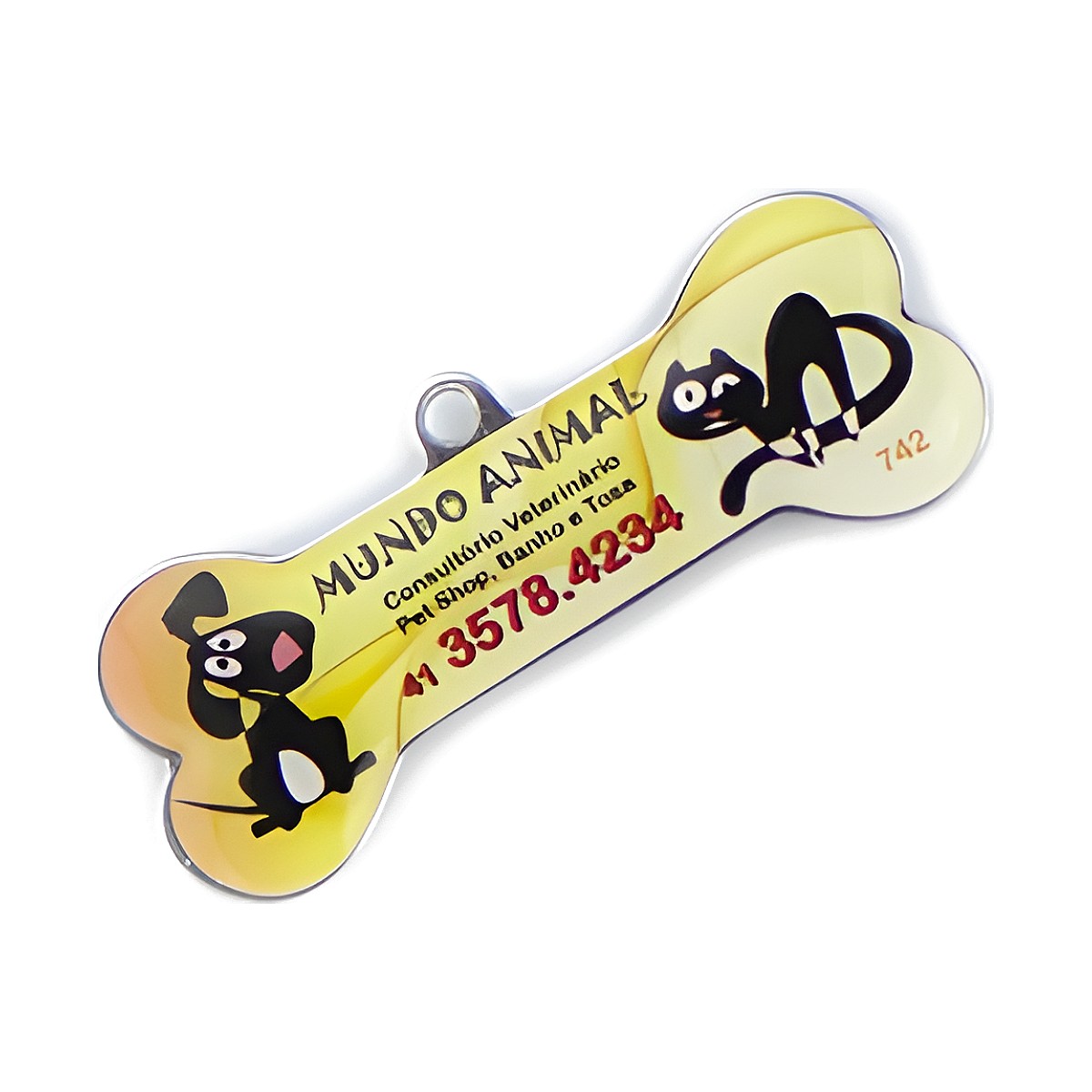 Chaveiro Chapinha Ossinho com a sua logo – Cód. 742
