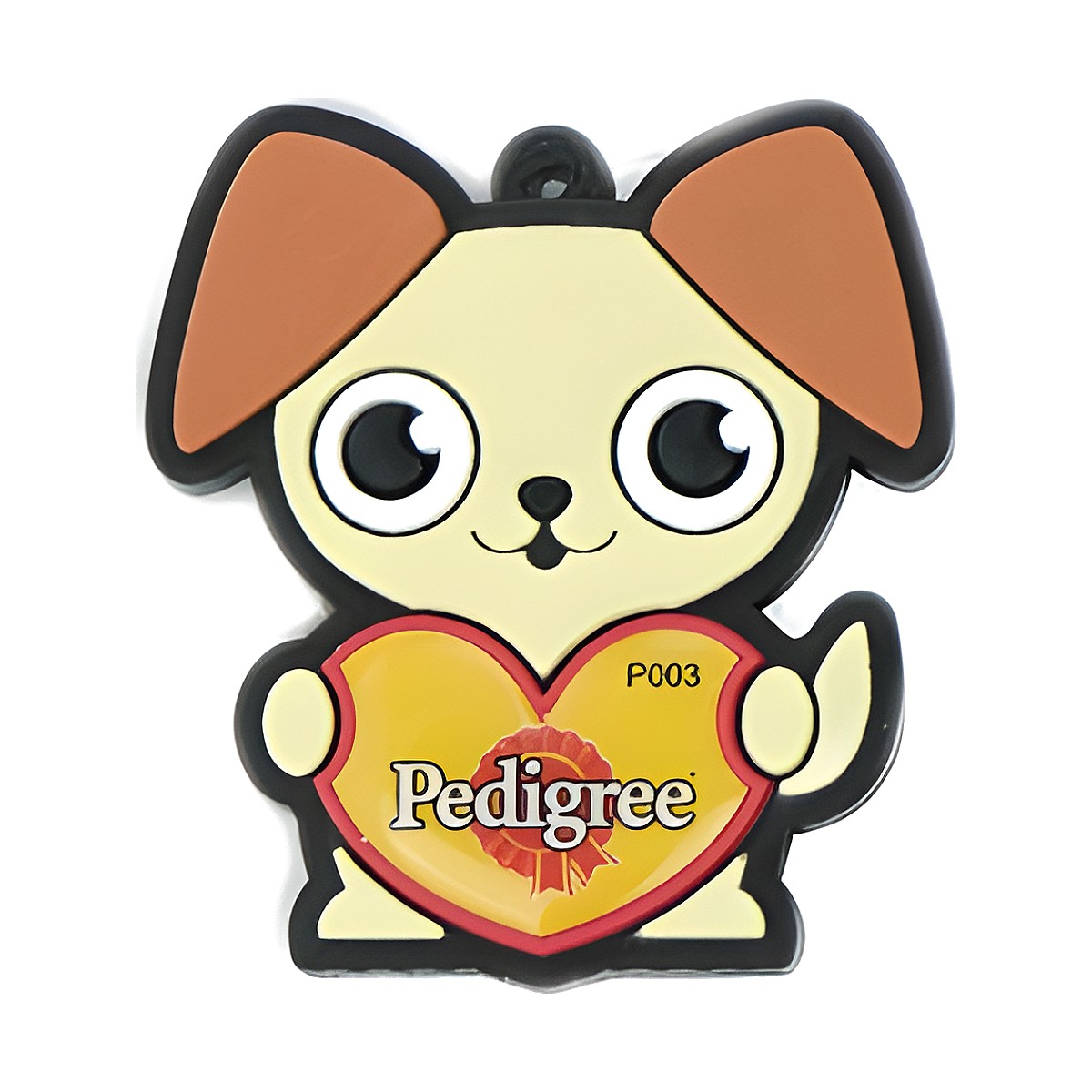 Chaveiro Emborrachado Cachorinho com a sua logo