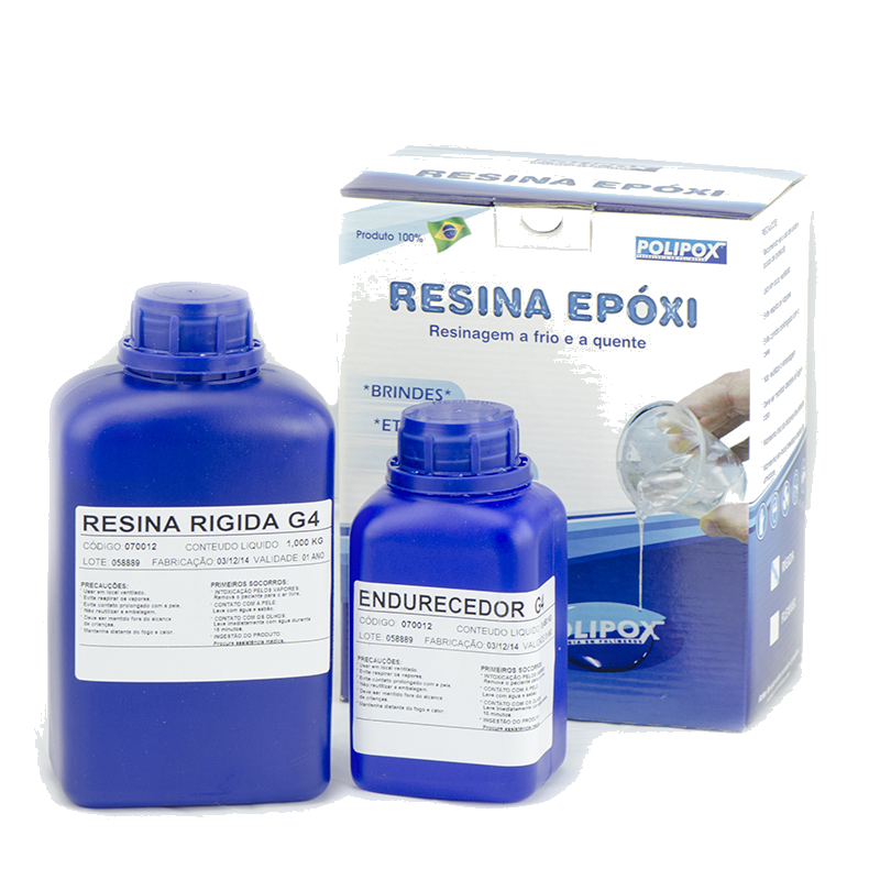 Resina Rígida Polipox Kit com 1,45k