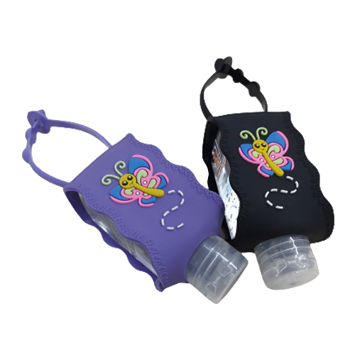 Chaveiro Porta Álcool em Gel Borboletinha