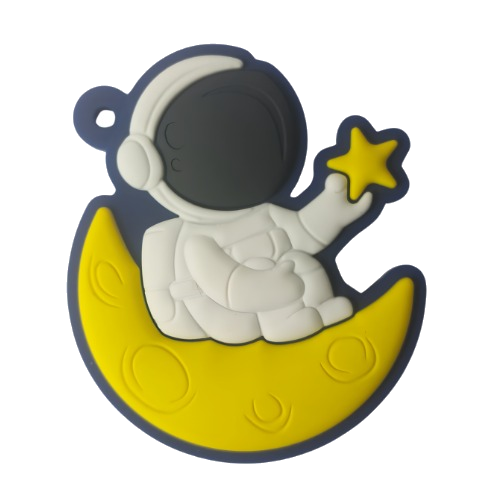 Chaveiro Emborrachado Astronauta Fofo